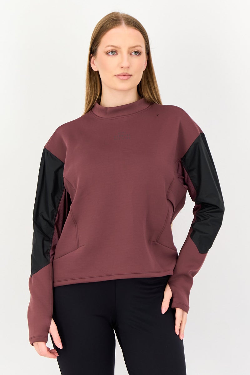 Nike Women Sportswear Fit Long Sleeve Running Sweatshirt, Multicolor - Image 1